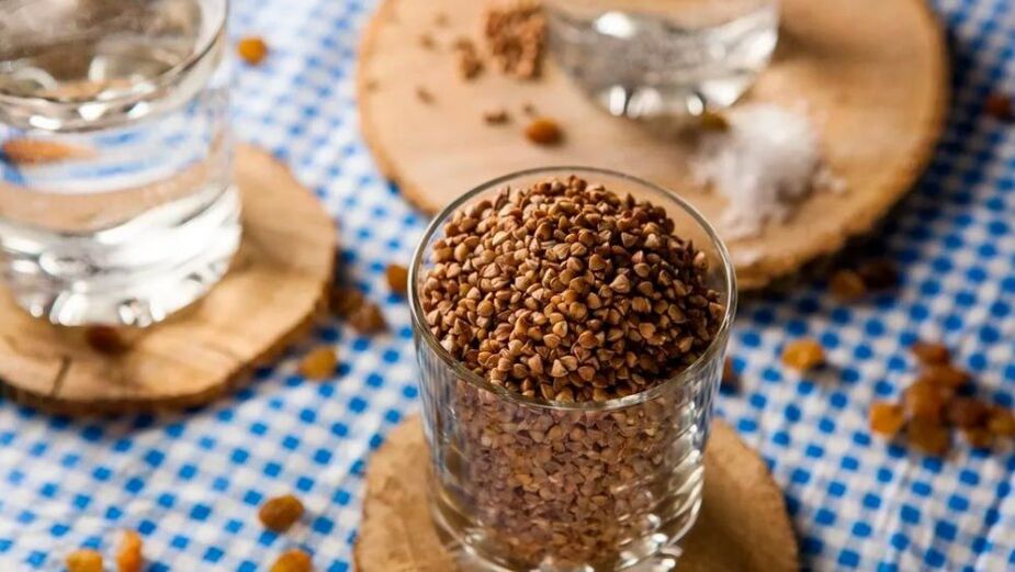 Sarracene wheat in a glass