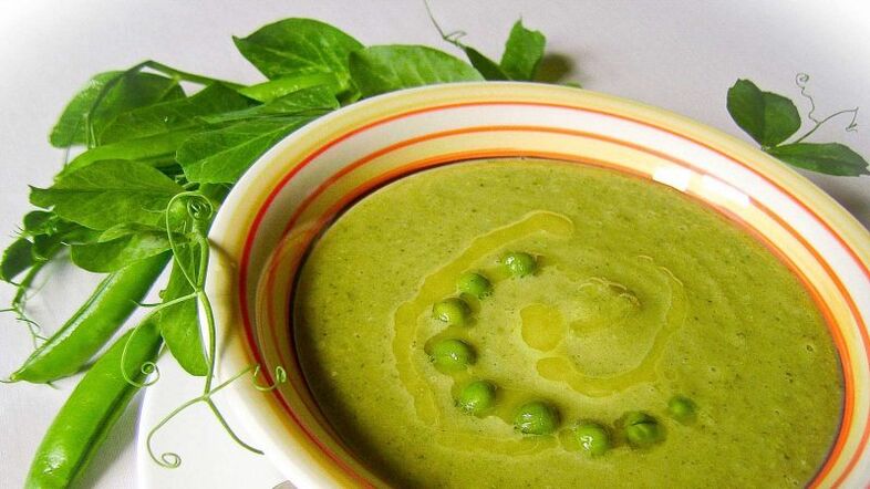 pea puree soup for diet drink