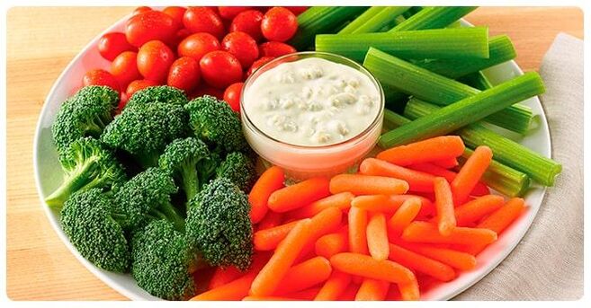 On the vegetable day of the six-petal diet, raw and cooked vegetables are consumed. 
